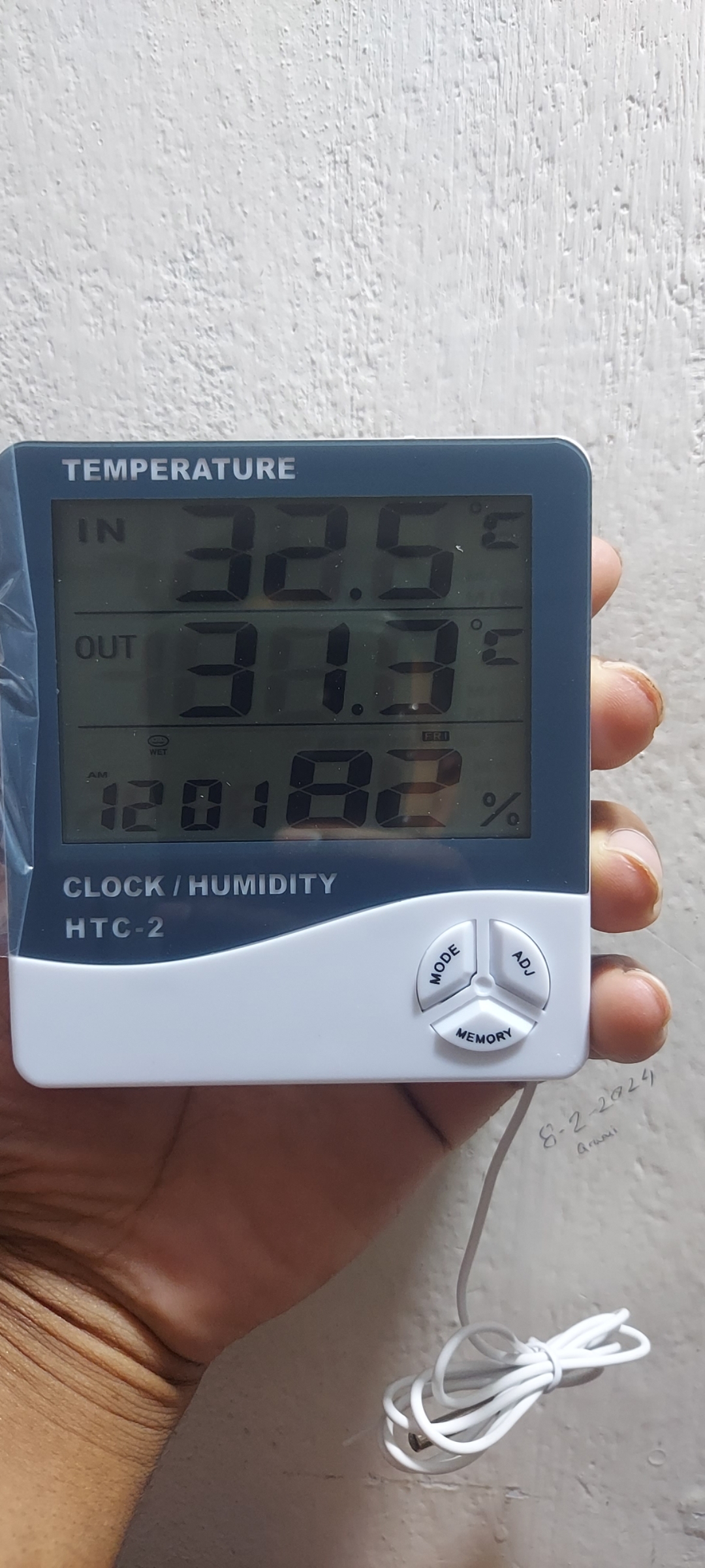 HTC-2 Digital Thermometer Hygrometer Electronic Temperature Humidity Meter