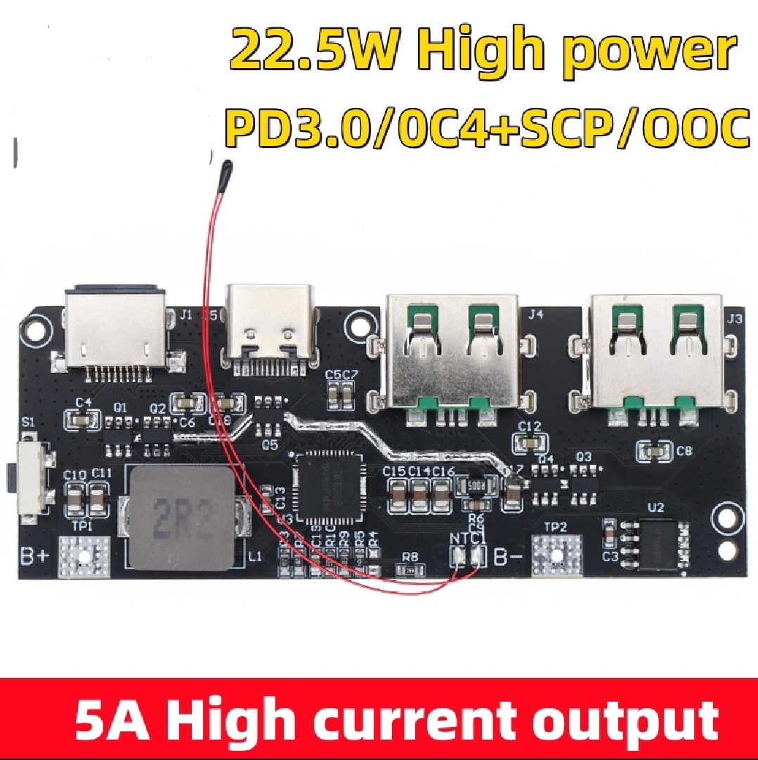 22w fast charging power Bank Circuit modules