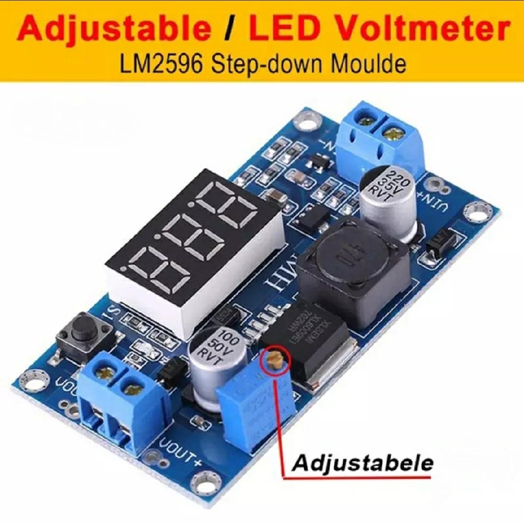 LM2596 Buck Converter Step Down Power  LED Digital Voltmeter Display Adjustable Board
