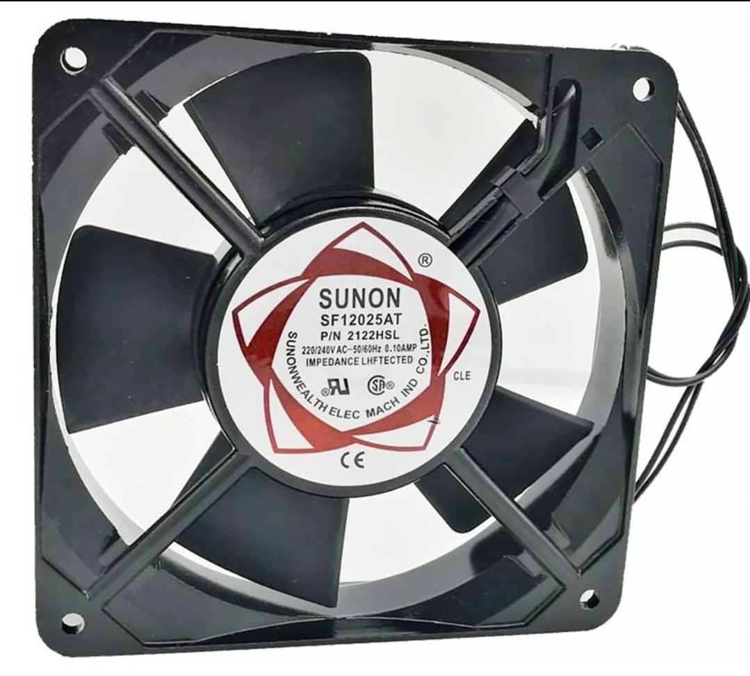 5 Inch AC Cooling Fan Metal Body Rotary Fan AC 220V 24W 0.15Amp 5″ Inch AC Cooling Fan 5 Inch