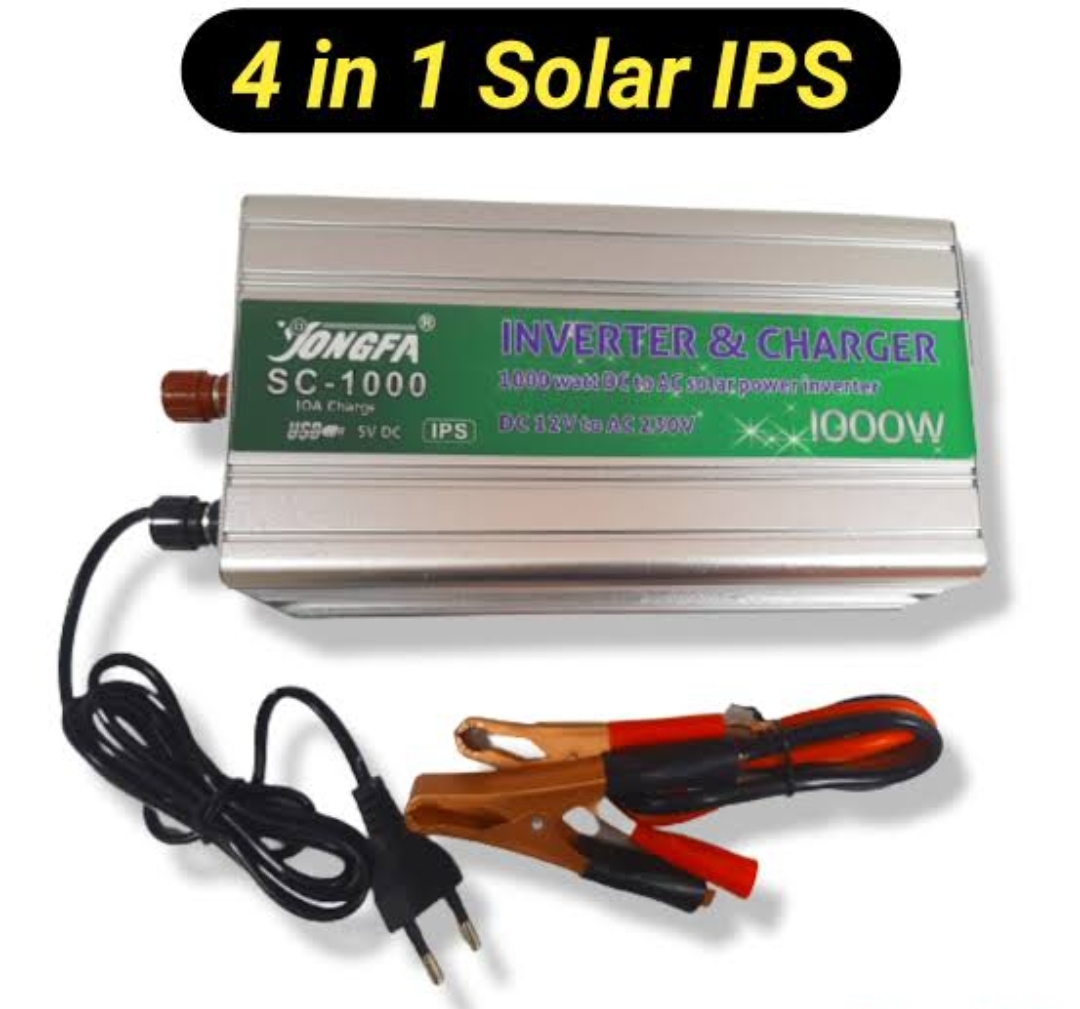 Jongfa 1000W IPS Solar Inverter + Battery Charger USB with Auto Cut Off UPS (4 in 1)