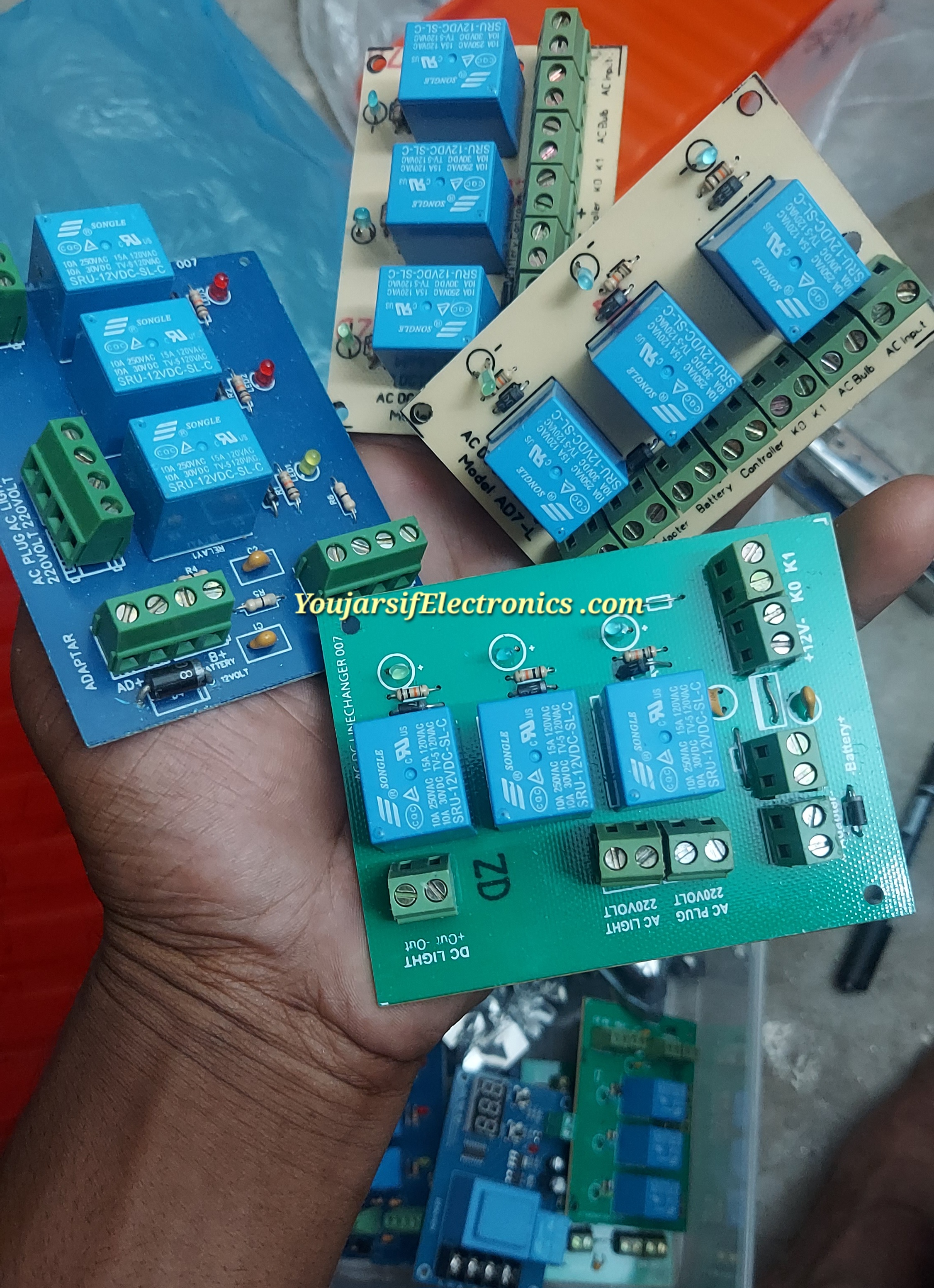 12V Battery Incubator AC DC Line Changer Controller Circuit